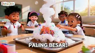 Kids Continue Volcano Eruption Experiment 😁😂