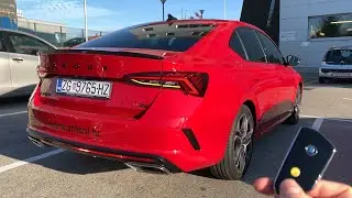 Новая Skoda Octavia RS 2021 - звук выхлопа реальный выхлоп против динамиков внутри (245 л.с. TSI)