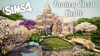 Fantasy Elven Castle [NoCC] | #MUShellChallenge | Sims 4 Speed Build and Tour