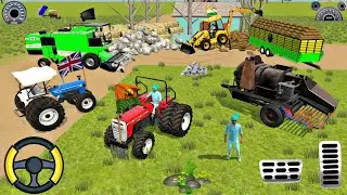 🔴Drive JCB and Uploading 🪨🏗️ Stone From Dumper Truck in Game #truck #jcb #tractor #dumper #games