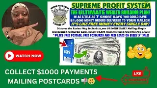 (Supreme Profit System Review 2024) HIGH TICKET Make Money Mailing Postcards From Home 2024