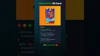 3D Card ♦️