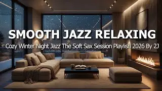 Smooth Jazz Relaxing | Cozy Winter Night Jazz | The Soft Sax Session Playlish 2026 By 2J