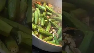 How to make kalalou Djon djon with me  #asmrcooking.