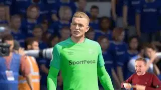 OFF THE LINE THREE TIMES!!!  Mark  Goldbridge RAGE  vs Everton FIFA 19