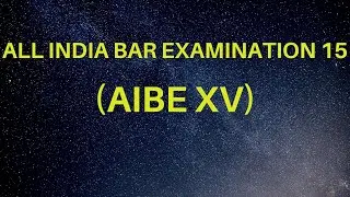 ALL INDIA BAR EXAMINATION 15
