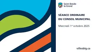 Séance ordinaire du conseil municipal - 1er octobre 2025
