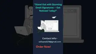 Stand Out with Stunning Email Signatures  within only $10 #emailsignaturedesign #clickablesignature