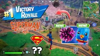 FORTNITE C6S3 15 KILLS W NEW SUPERMAN OUTFIT & STORM BEAST POM POM (PS5 CONTROLLER GAMEPLAY)!