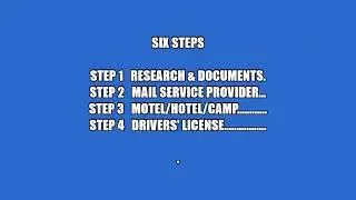 How I Established Legal Domicile In South Dakota. Video 1 of 7, Introduction