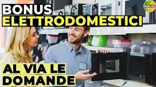 BONUS ELETTRODOMESTICI fino a 200 euro: Al via le DOMANDE!