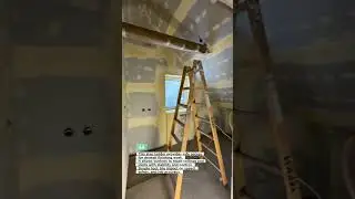Drywall Finishing Made Easy with a Simple Step Ladder #Construction #Drywall #Renovation