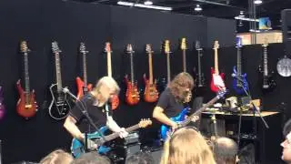 Steve Morse/Dave LaRue - NAMM 2015 Ernie Ball Booth 1/22/15