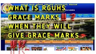 what is rguhs grace marks⁉️ when they will give grace marks❓ 🤔@educationaddaPreethal #rguhs