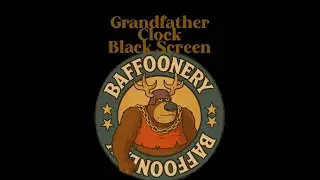 Grandfather Clock.  Black Screen. 10 hours. ASMR