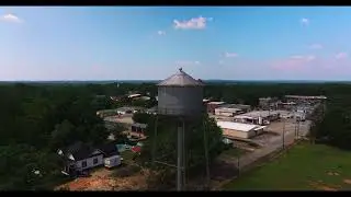 2023 08 26 Bowdon Water Tower and Downtown Bowdon GA - DVF