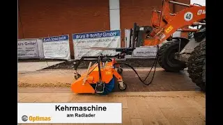 Optimas Kehrmaschine an Radlader / Clean Sweeper on wheel loader