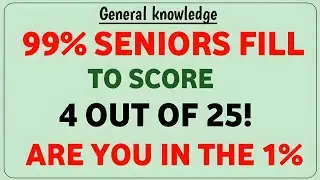 99% SENIORS TO SCORE 4 OUT OF 25 ARE YOU IN THE 1%
