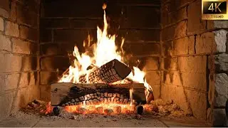 Cozy Fireplace | 4K ULTRA HD | 60FPS | 4 Hours | Crackling Fire Sounds