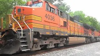 CSX Extra Long Tank Train With Two BNSF DPU Engines