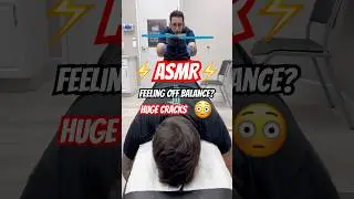*ASMR* Body off balance? Feeling back pain? 😤 Chiropractic can help! #cracks #asmr