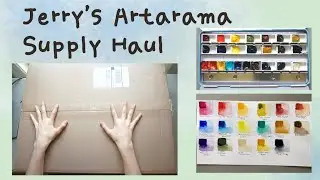 Daniel Smith and Art Supply Haul From Jerry's Artarama || Filling Watercolor Pans