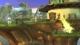 Sackboy brings the pain in Playstation All-Stars Battle Royale.