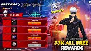 Jujutsu Kaisen Event Free Rewards 💥😮| sukuna bundle review | free fire new event | ff new event