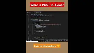 what is POST method in Axios | Axios Post method in react js #shorts #axios #interview #shortvideo