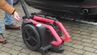 Portable tennis ball machine and ball collector