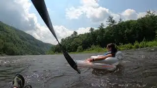 Tubing Mongaup River Trail to Sparrow Bush NY