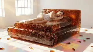 Which Surreal Pop-Art Gummy Bed Would You Choose? 🧸🍭 The Ultimate Oddly Satisfying AI ASMR