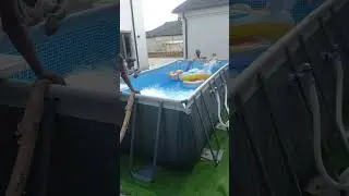 Full Installation of INTEX Rectangular 18ft x 9ft x 52in Ultra XTR Pool Set with Sand Filter Pump