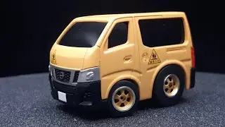 Tooned Nissan NV350 Caravan by ChoroQ Zero Z-25 &  wheelswap custom Choro Choro-Q pullback car toy