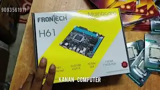 FRONTECH H61 MOTHERBOARD 2ND GENARATION AND 3RD GENERATION WITH NVME SLOT NVME 128GB NVME 512GB