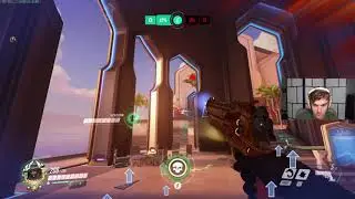 225 HP! INSANE BUFF MCCREE ! JAKE MCCREE GAMEPLAY OVERWACTH SEASON 25 TOP 500