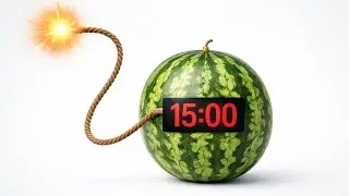 15 Minute Bomb Timer [WATERMELON] 🍉 | No Music