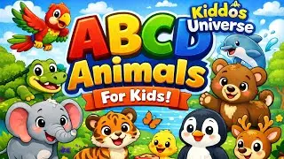 ABCD Song /Learn ABCD Alphabet Animals/ Kids Songs & Nursery Rhymes / Kiddos Universe 😍