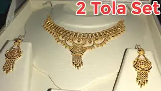 gold necklace set design for girls | sone ke set | gale ka set | stylish design necklace | 2 tola