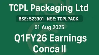 TCPL Packaging Ltd Q1FY26 Concall | Earnings Conference Call Q1 Results 2026 #TCPLPackaging #Concall