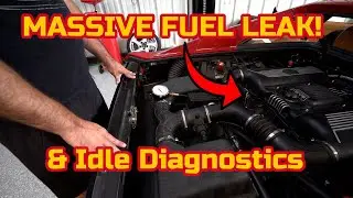 ALMOST CAUGHT FIRE! FERRARI F355 Project car idle issues | Part 3