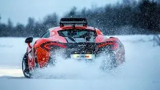 McLaren 570S Ice Driving With Bruno Senna