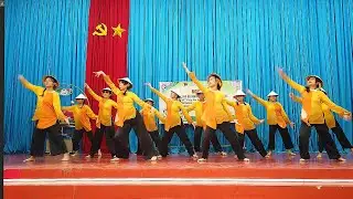 Dân vũ: Vũ điệu nông dân | Nhóm nhảy THCS Lê Ngọc Hân | Ngày hội vui khoẻ - Tiến bước lên Đoàn| 2023