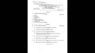 Degree 2nd Year | Semester 4  | Biotechnology question paper 2025 | Osmania University |