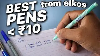 Best Pens from elkos for exam under Rs-10 category #pen #trending #viralvideo