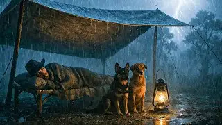 Arthur Protected by His Two Loyal Dogs &ndash; Sleeping Through Violent Thunderstorm