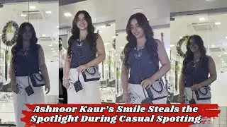 Ashnoor Kaur&rsquo;s Smile Steals the Spotlight During Casual Spotting | Bollywood Shades