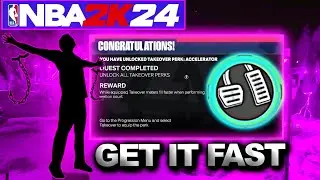 FASTEST WAY TO GET ACCELERATOR IN NBA 2K24