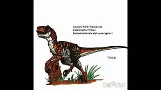 Mi primer dibujo digital Velociraptor de Jurassic world rhebirt 