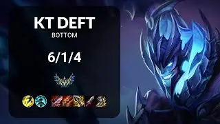 KT Deft Draven vs Kai'Sa BOTTOM - KR CHALLENGER Patch 14.15